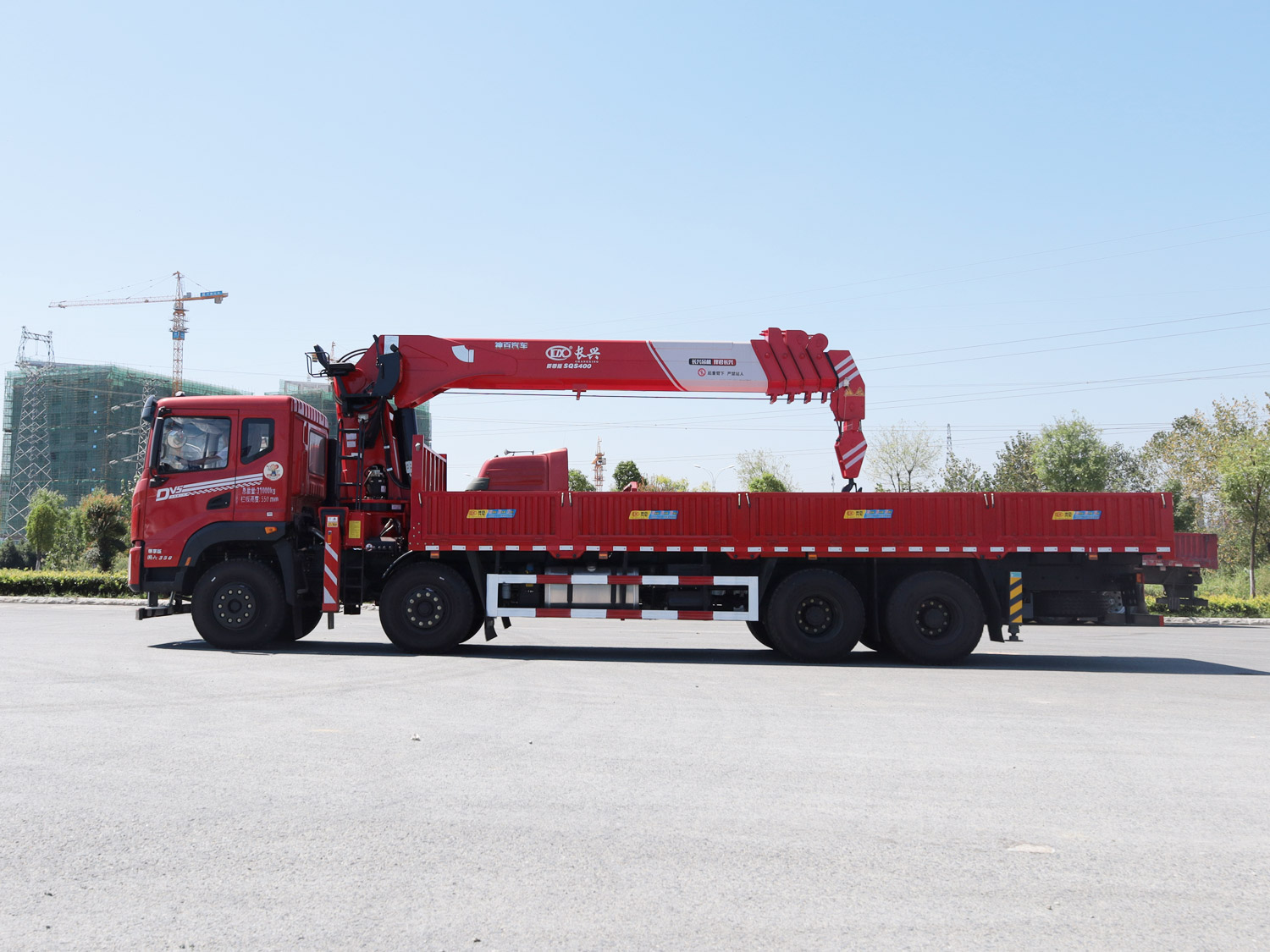 東風(fēng)華神DV5前四后八上裝長(zhǎng)興16噸直臂式吊機(jī)